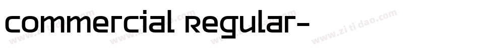 Commercial Regular字体转换